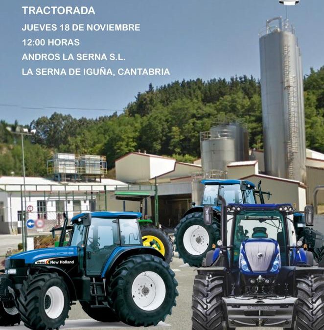 TRACTORADA Y CONCENTRACIÓN FRENTE A ANDROS (LA SERNA DE IGUÑA)