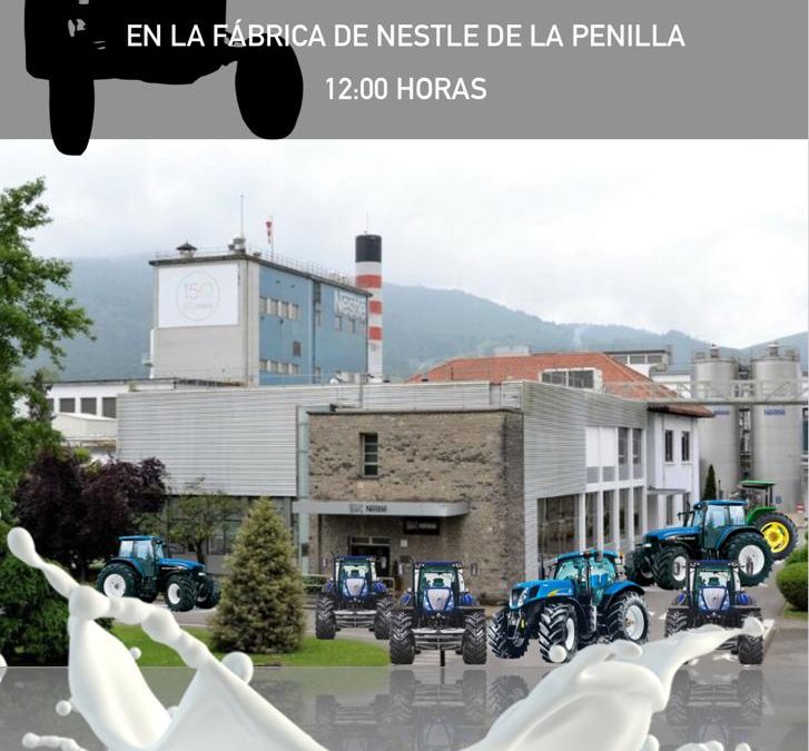 TRACTORADA Y CONCENTRACIÓN FRENTE A NESTLE (LA PENILLA)