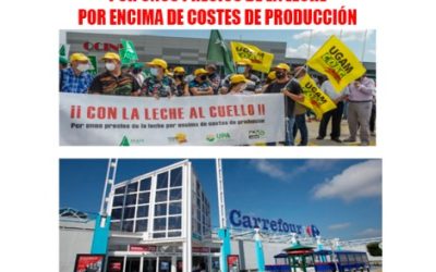LAS ORGANIZACIONES AGRARIAS DE CANTABRIA CONVOCAN A LOS GANADEROS A UNA CONCENTRACIÓN EN EL CENTRO COMERCIAL CARREFOUR DE TORRELAVEGA