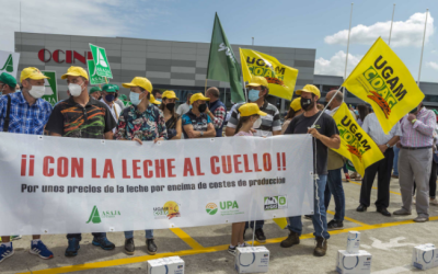 MAS DE 300 GANADEROS SE CONCENTRAN EN MAKRO PARA REIVINDICAR UNOS PRECIOS DE LA LECHE EN ORIGEN POR ENCIMA DE COSTES DE PRODUCCIÓN