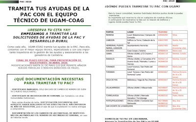 TRAMITA TUS AYUDAS DE LA PAC EN UGAM-COAG