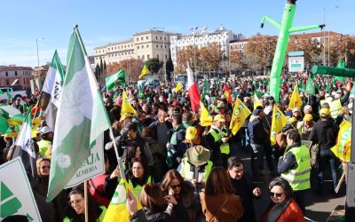 MÁS DE 5000 AGRICULTORES Y GANADEROS SE CONCENTRARON EN MADRID CONTRA EL ACUERDO DE MERCOSUR