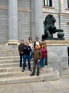 El secretario general de UGAM-COAG, Luis Pérez Portilla, acude hoy, junto con los demás representantes de las Organizaciones Agrarias de Cantabria a la votación en el Congreso de los Diputados (Madrid)