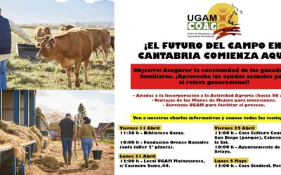 UGAM-COAG INICIA MAÑANA LAS JORNADAS PARA GARANTIZAR EL FUTURO DE LAS GANADERÍAS FAMILIARES EN CANTABRIA