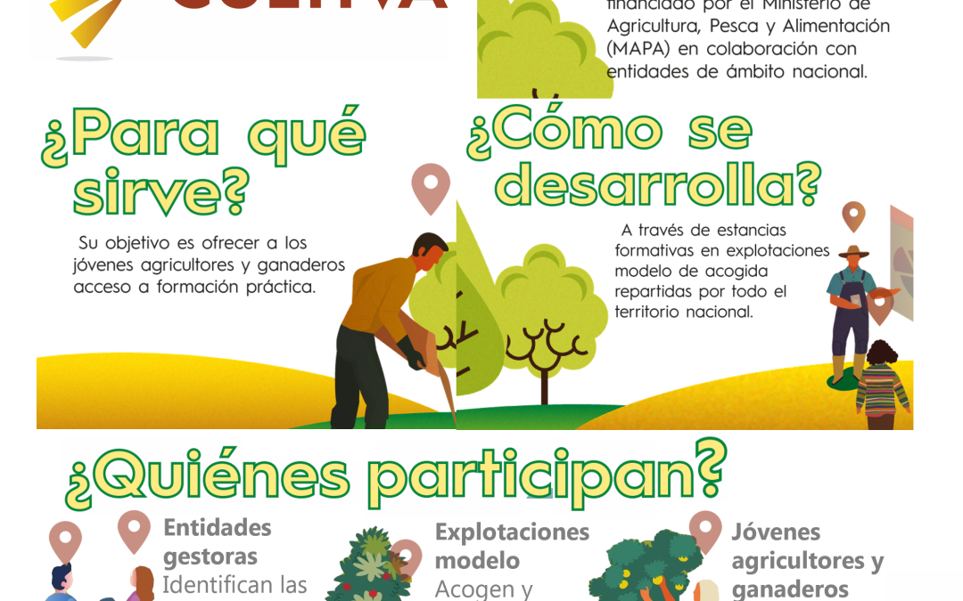 ABIERTO EL PLAZO PARA SOLICITAR ESTANCIAS FORMATIVAS EN EXPLOTACIONES AGRARIAS DEL PROGRAMA CULTIVA 2025