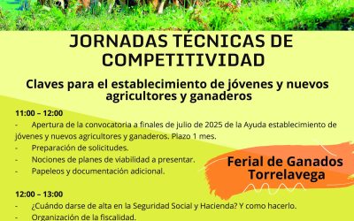 JORNADA FORMATIVA CLAVE PARA LA INSTALACIÓN DE NUEVOS GANADEROS Y AGRICULTORES EN CANTABRIA